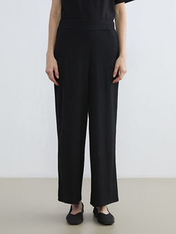 Beli Lastikli Dokulu Geni? Pa?a Kad?n Pantolon