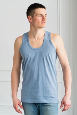 Майка мужская из кулирки серый