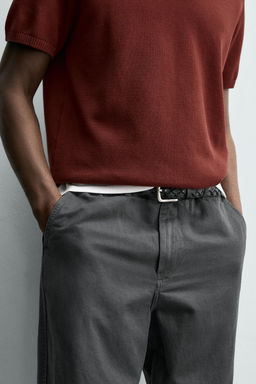 PANTAL?N FLUIDO STRAIGHT FIT / Acero - Zara фото 5