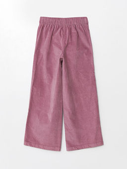 Beli Lastikli Wideleg Kadife K?z ?ocuk Pantolon