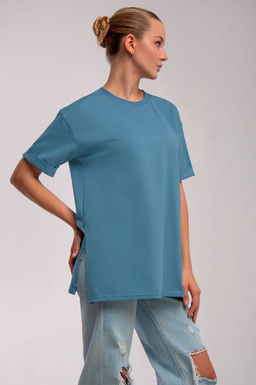 Арт. 31122 Футболка женская 44-52 (5 шт) Цвет:Голубой - Калинка фото 3