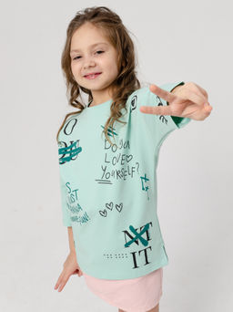 877Д Футболка детская " Ментол"