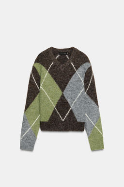 DIAMOND KNIT JUMPER - Zara фото 6