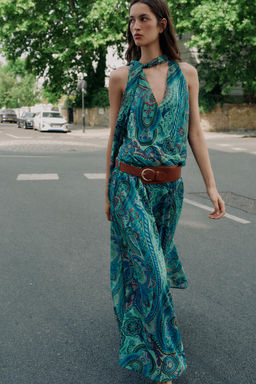 FALDA ESTAMPADA CINTUR?N / Multicolor - Zara фото 2