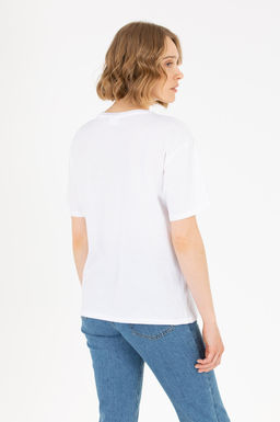 Kad_n Beyaz Ti__rt - U.s. polo assn фото 5