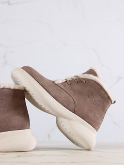 Ботинки EDART 308.927be. капучино замша/шерсть фото 5