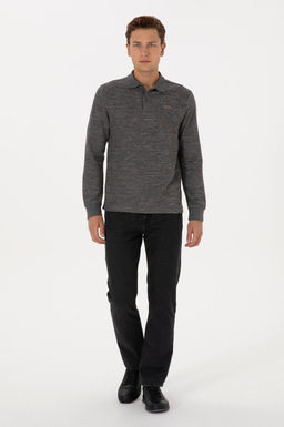 Erkek Gri Melanj Basic Sweatshirt - U.s. polo assn фото 4