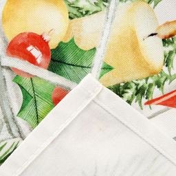 Полотенце Этель Christmas red flowers 40х73 см, 100% хл, саржа 190 гр/м2  фото 6