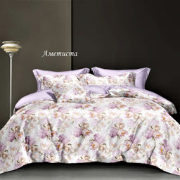 Комплект постельного белья Аметиста, САТИН ПРЕМИУМ 2 сп - День и ночь фото 2