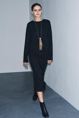 TOP SOFT MANGA LARGA / gris antracita