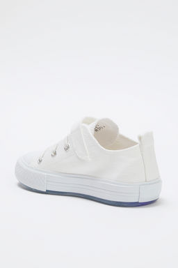 Trendyol Shoes Ekru Kanvas Is?kl? C?rt Bantl? Ve Bagc?kl? Unisex Cocuk Kids Spor Ayakkab? TAKSS25SN00044 - Trendyolmilla фото 6