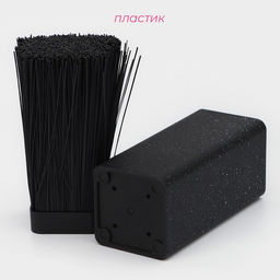 Подставка для ножей с наполнителем Доляна «Зефир», 22×10 см, цвет чёрный