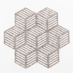 Салфетка декоративная Куб 30 х 31,2 см, 100% п/э, фетр - Доляна фото 2