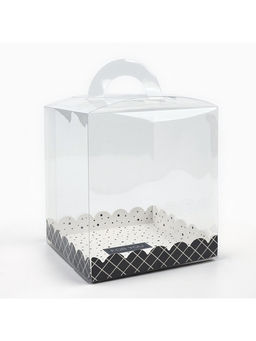 Цена за 5 шт. Коробка кондитерская, сундук, упаковка, For you, 16×16×18 см