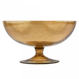 Ваза для фруктов стеклянная Берендей-6 3,5л, д28см, h15см, Скандик, верблюжий (Россия) - Домашняя мода фото 3