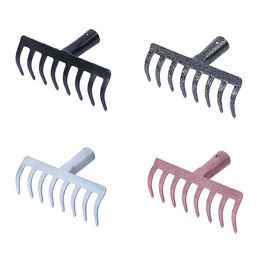 Цена за 2 шт. Грабли прямые, 8 прямых зубцов, металл, тулейка 30 мм, без черенка, МИКС