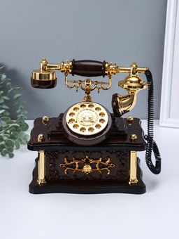Шкатулка музыкальная механическая «Ретро телефон», 20×14.5×21.5 см