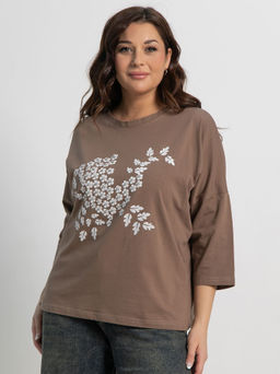 Блуза Ромашка (бежевая) Б15198-24М - Lt collection фото 6