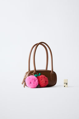 BOLSO SHOULDER POMPONES / Marr?n - Zara фото 6
