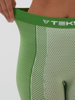 TEKSA WTLP 004 + термофуфайка WTLS 004 Комплект женский термокальсоны white-green