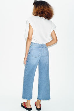 JEANS Z1975 CULOTTE TIRO ALTO COMFORT / Azul claro - Zara фото 7