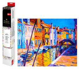 Алмазная мозаика (набор для творчества) арт. 59795 / 20 ЯРКИЕ КРАСКИ БУРАНО, размер холста: 40*50 с