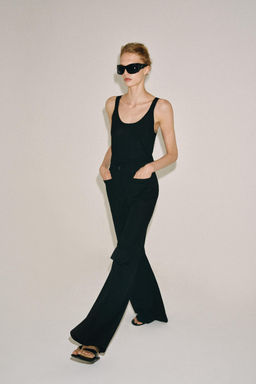 PANTAL?N FLARE ZW COLLECTION / Negro - Zara фото 5