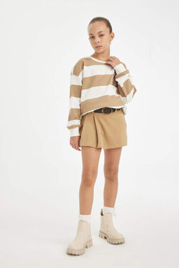 Толстовка для девочек с вышивкой Relax Fit - Defacto фото 2