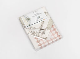 Комплект столовый 4919-БЧ 144*45 + 6 салф. 40*40 D1902 "Танец серых журавлей"