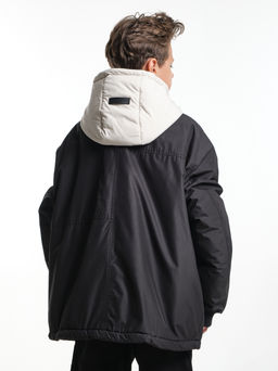 Куртка для мальчика утепленная 33-8215 черный