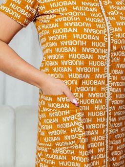 Х-165 ХАЛАТ ЖЕНСКИЙ (Горчичный) - А-дина фото 5