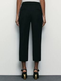 Укороченные брюки с вискозой в составе / Zarina фото 4