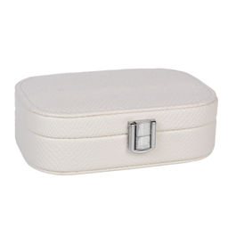 Шкатулка для украшений 15х10х4,5 см / E030 /уп 120/ Белая/ 652304