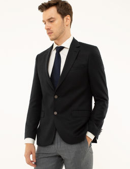 Темно-синяя приталенная куртка - Cacharel фото 9