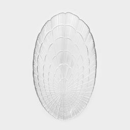 Блюдо сервировочное Paşabahçe Atlantis, 14.7×24 см, стекло, прозрачное