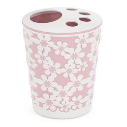 Цена за 2 шт. Подставка для зубных щеток "Дольче Вита" (розово-белый) М4714