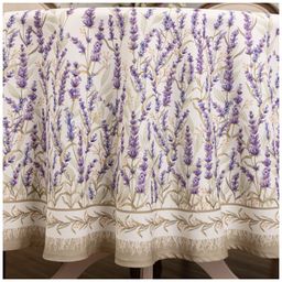 СКАТЕРТЬ КРУГЛАЯ ДУША ПРОВАНСА 190СМ ,БЕЛЫЙ, 100 - Lefard фото 3