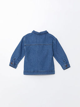 Uzun Kollu Basic Erkek Bebek Jean G?mlek - Waikiki фото 3