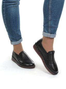 03-5905 BLACK Полуботинки женские (натуральная кожа) - Фабричный китай фото 3