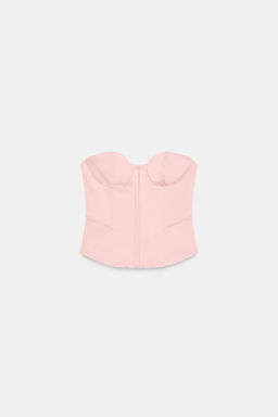 TOP CORSETERO SATINADO PALABRA DE HONOR / Rosa pastel - Zara фото 2