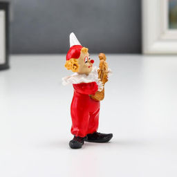 Фигурка полистоун «Клоун с гитарой», красный, 7×3×4.3 см
