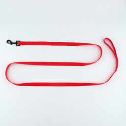 Поводок биотановый 2,5м х 20 мм, красный - Пушистое счастье фото 3
