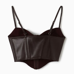 Корсет женский кожаный MIST, размер 40 (XS), коричневый