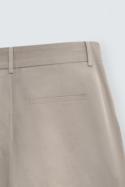 RELAXED FIT PLEATED BERMUDA SHORTS - Zara фото 10