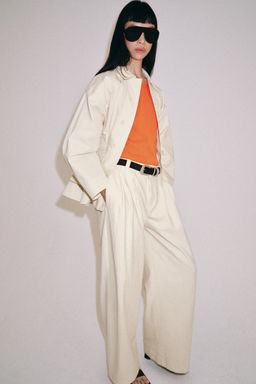 PANTAL?N OVERSIZE ZW COLLECTION / Crudo - Zara фото 5