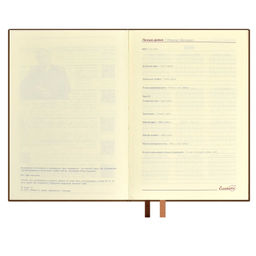 Ежедневник датированный 2024 ESCALADA, А6+, 176 л., арт. 63811/ 15 ГОУТСКИН КОРИЧНЕВЫЙ  фото 4