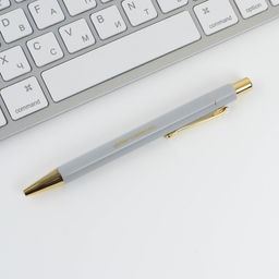 Ручка шариковая, синяя паста 0.7 мм пластик с тиснением на корпусе С 23 февраля - Artfox фото 3