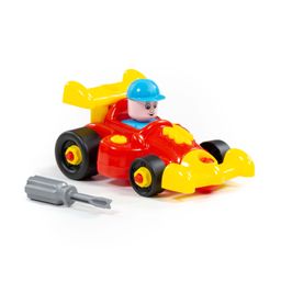 Конструктор-транспорт Автомобиль-гоночный (22 элемента) (в пакете) - Полесье фото 9