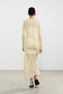 DOUBLE LAYER KNIT DRESS - Zara фото 3