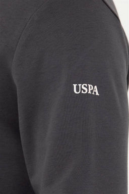 U. S. Polo Assn Мужская толстовка с капюшоном антрацитового цвета - U.s. polo assn фото 14
